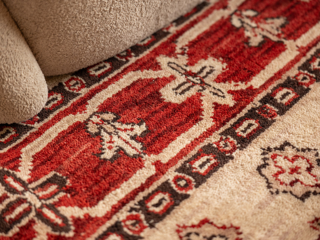 Afghan Hand Knotted Silk Wool Oriental Heritage Motif Rug
