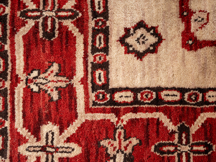 Afghan Hand Knotted Silk Wool Oriental Heritage Motif Rug