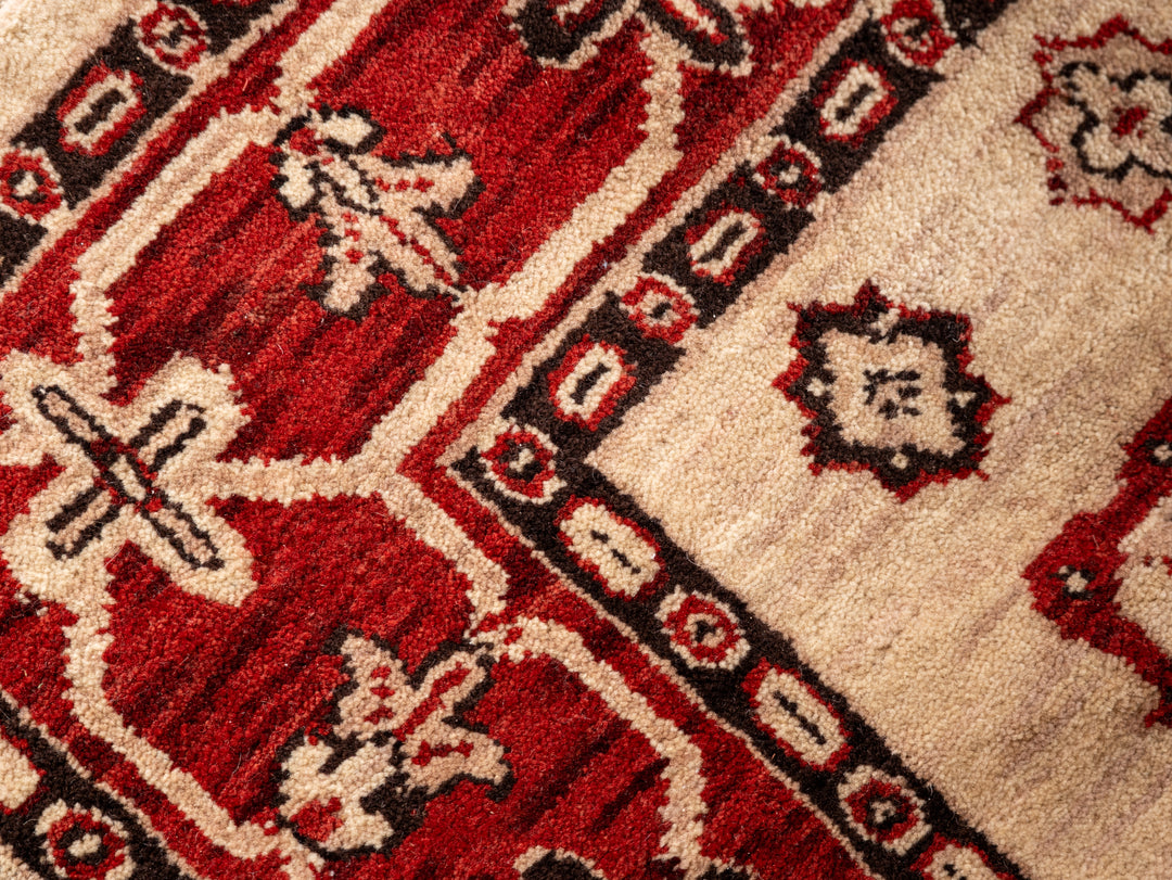 Afghan Hand Knotted Silk Wool Oriental Heritage Motif Rug