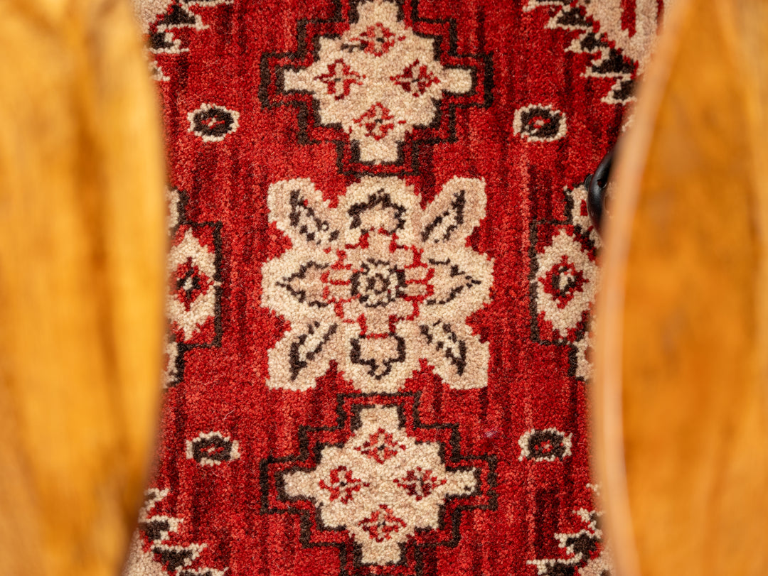Afghan Hand Knotted Silk Wool Oriental Heritage Motif Rug