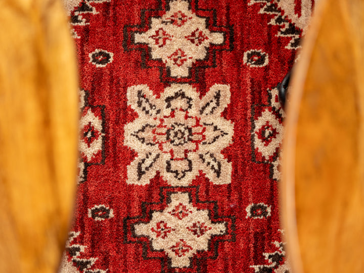 Afghan Hand Knotted Silk Wool Oriental Heritage Motif Rug