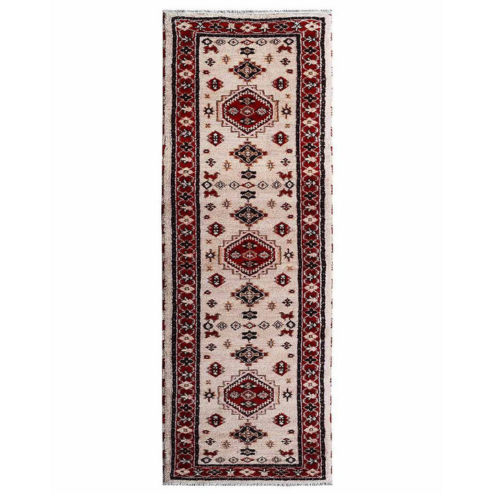 Afghan Hand Knotted Silk Wool Oriental Heritage Motif Rug