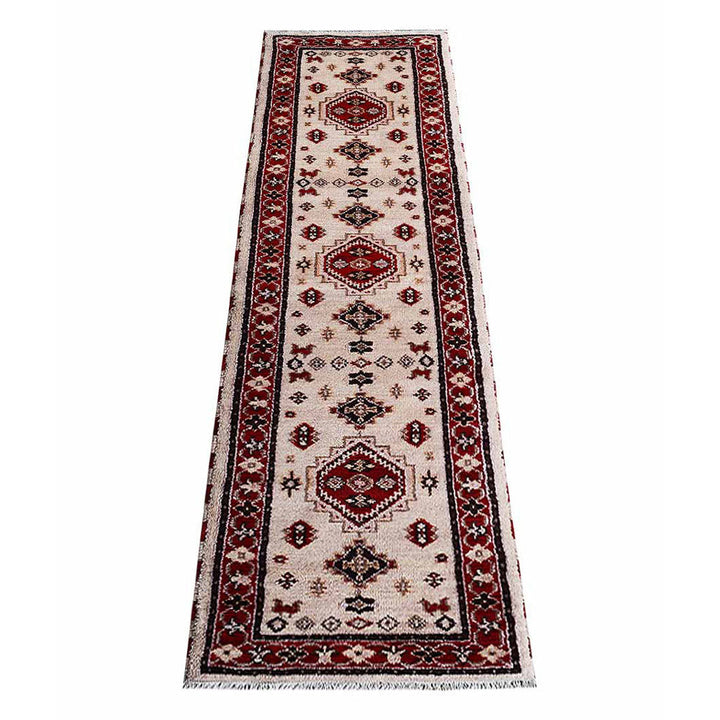 Afghan Hand Knotted Silk Wool Oriental Heritage Motif Rug