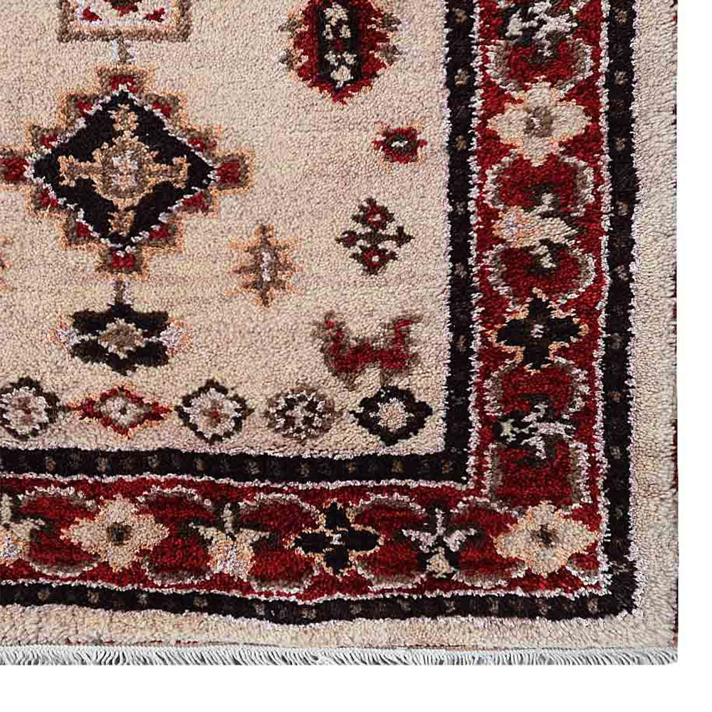 Afghan Hand Knotted Silk Wool Oriental Heritage Motif Rug