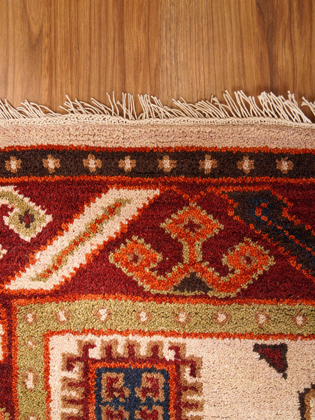 Afghan Hand Knotted Silk Wool Oriental Geometric Star Medallion Rug