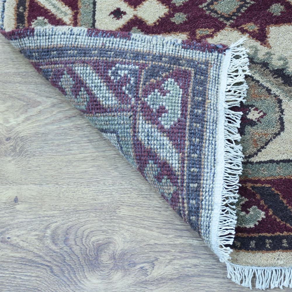 Afghan Hand Knotted Silk Wool Oriental Geometric Star Medallion Rug