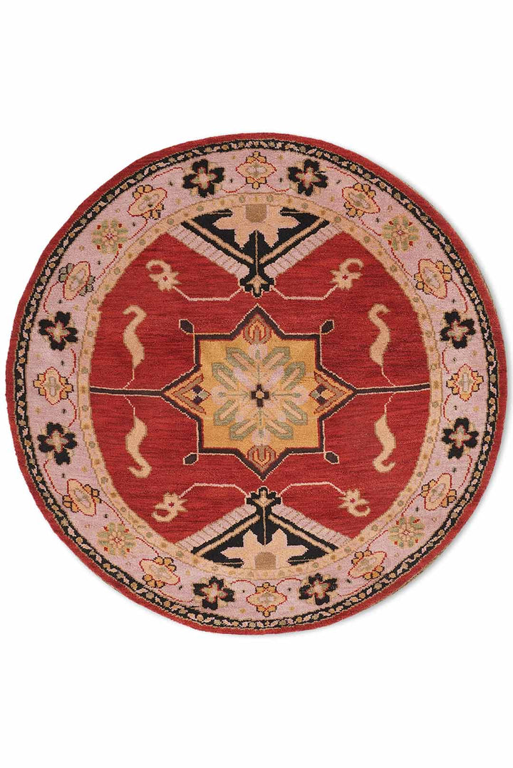 Afghan Hand Knotted Silk Wool Oriental Dual Medallion Rug