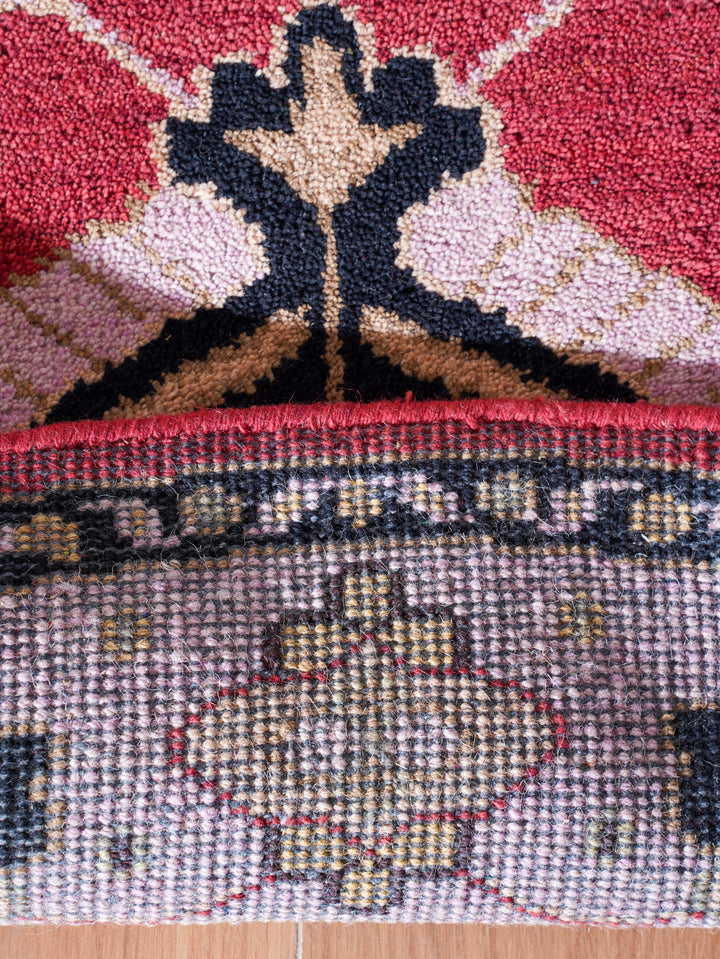Afghan Hand Knotted Silk Wool Oriental Dual Medallion Rug