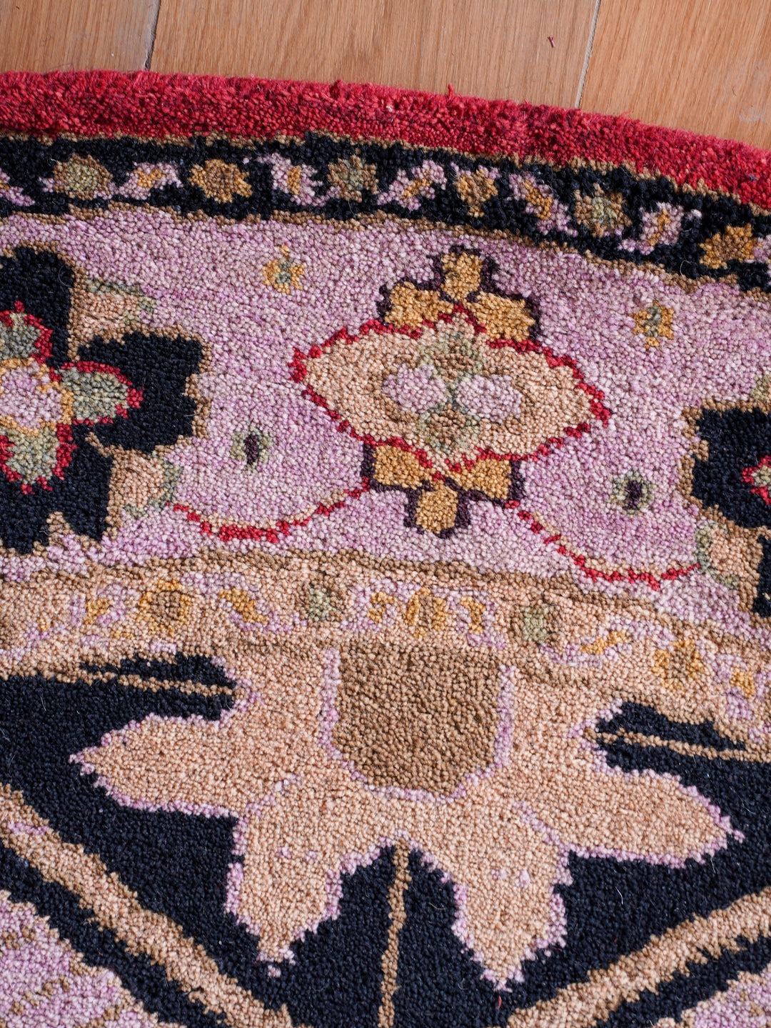 Afghan Hand Knotted Silk Wool Oriental Dual Medallion Rug
