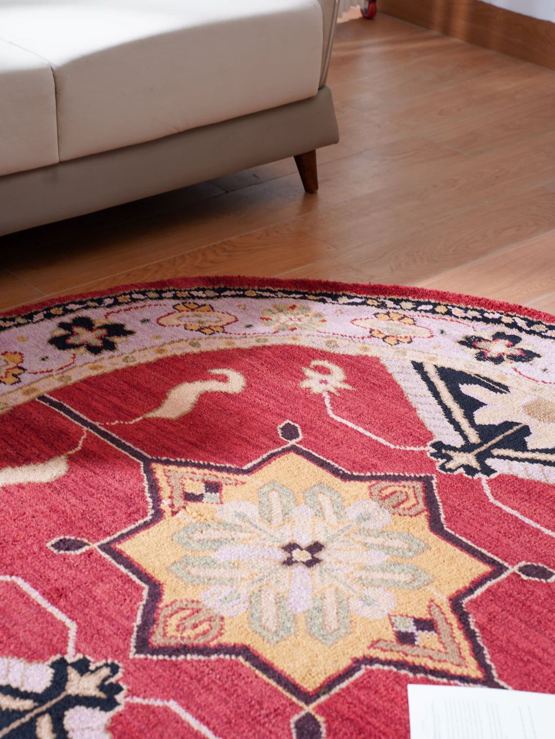 Afghan Hand Knotted Silk Wool Oriental Dual Medallion Rug