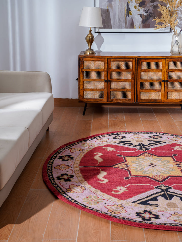 Afghan Hand Knotted Silk Wool Oriental Dual Medallion Rug