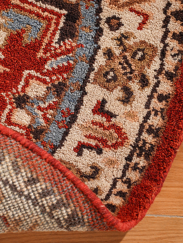 Afghan Hand Knotted Silk Wool Oriental Geometric Star Rug