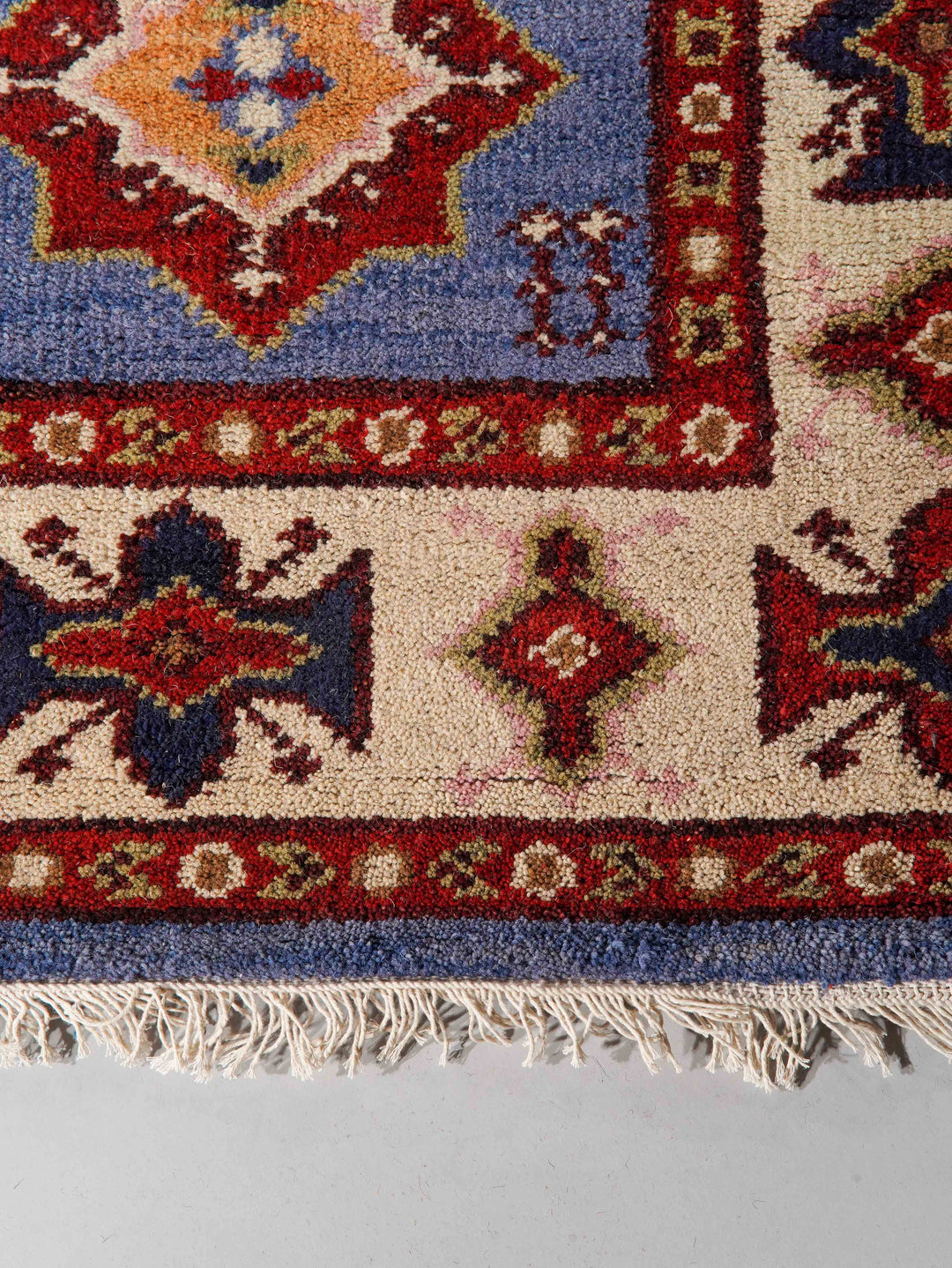Afghan Hand Knotted Silk Wool Oriental Classic Medallion Rug