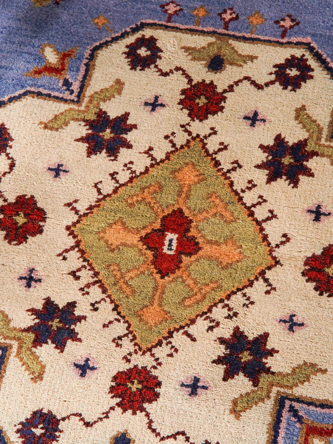 Afghan Hand Knotted Silk Wool Oriental Classic Medallion Rug
