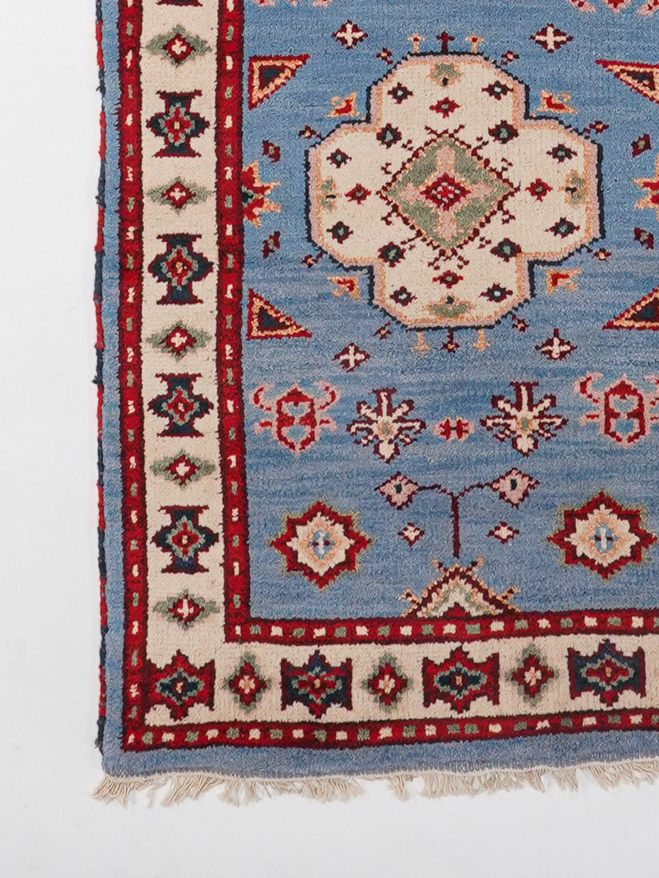 Afghan Hand Knotted Silk Wool Oriental Classic Medallion Rug