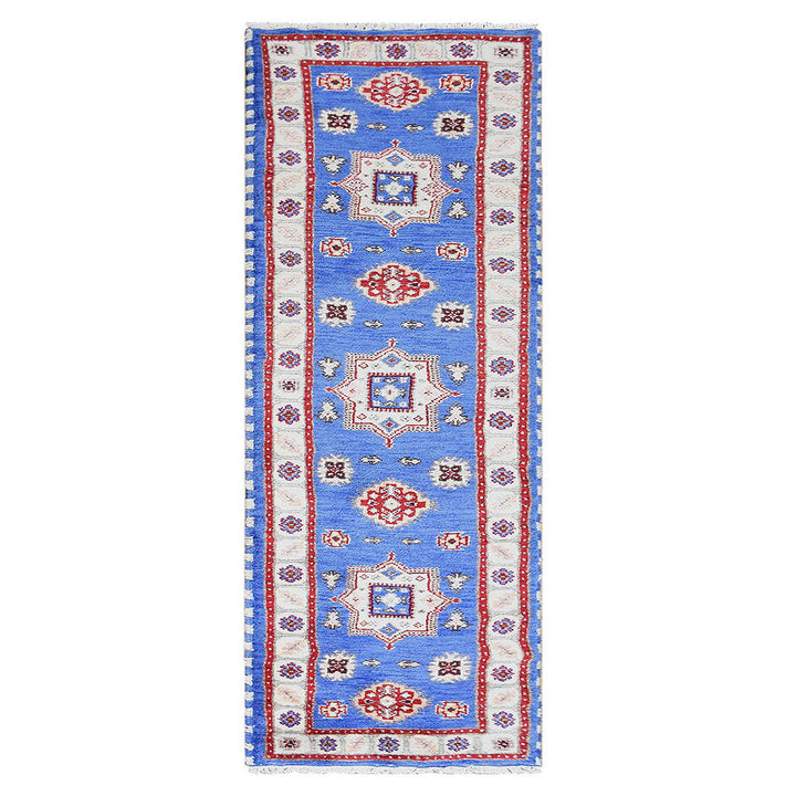 Afghan Hand Knotted Silk Wool Oriental Central Medallion Rug
