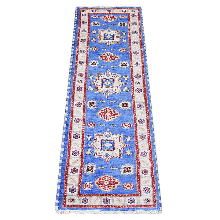 Afghan Hand Knotted Silk Wool Oriental Central Medallion Rug