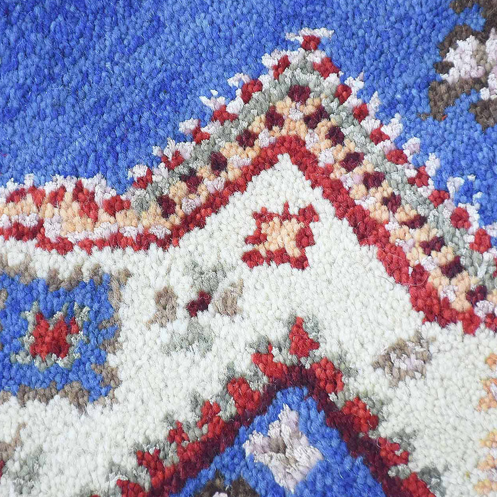 Afghan Hand Knotted Silk Wool Oriental Central Medallion Rug