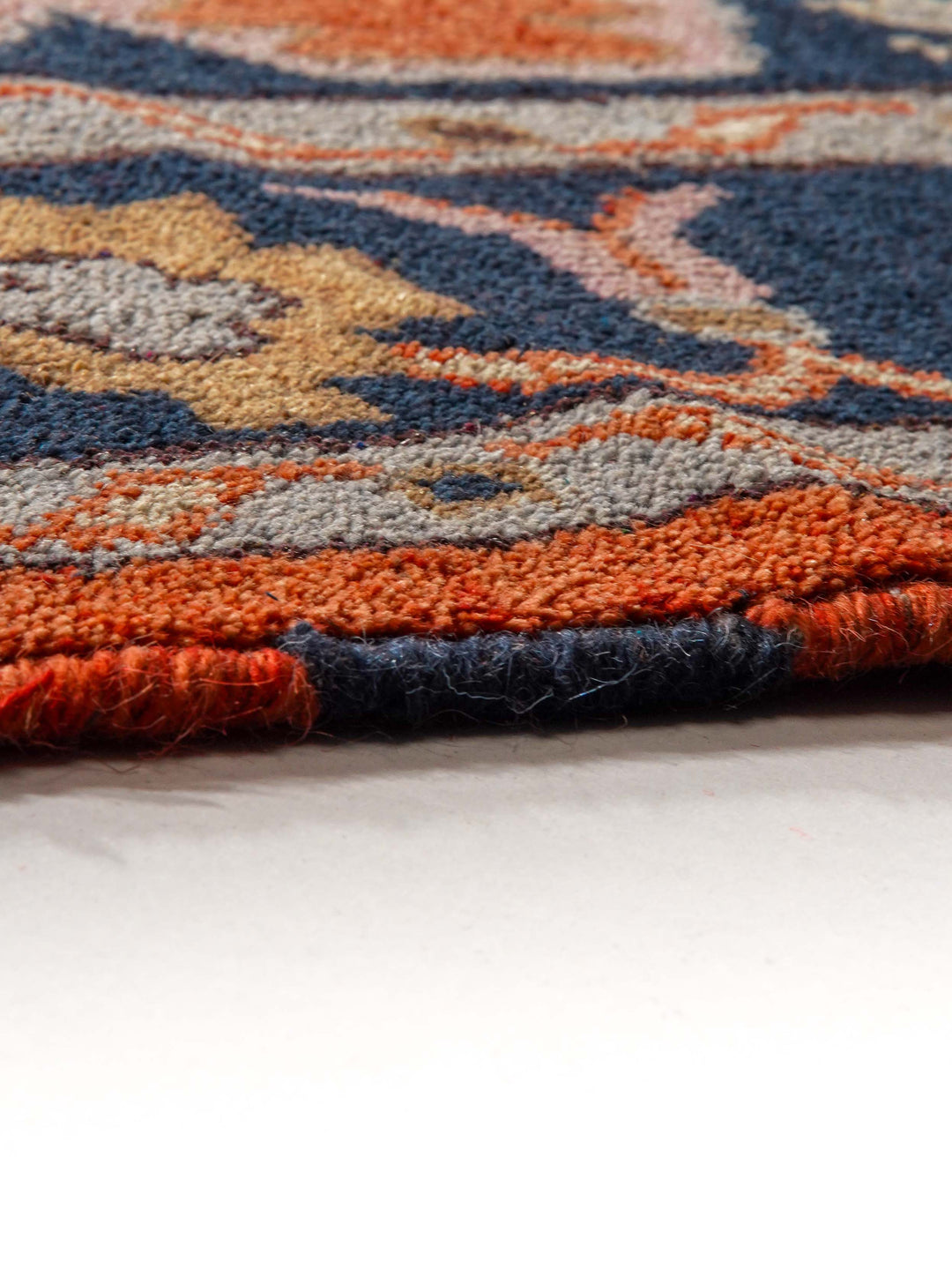 Afghan Hand Knotted Silk Wool Oriental Diamond Medallion Rug