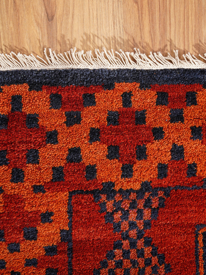 Afghan Hand Knotted Silk Wool Oriental Tribal Medallion Rug