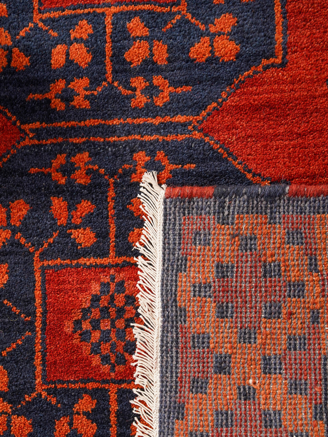Afghan Hand Knotted Silk Wool Oriental Tribal Medallion Rug