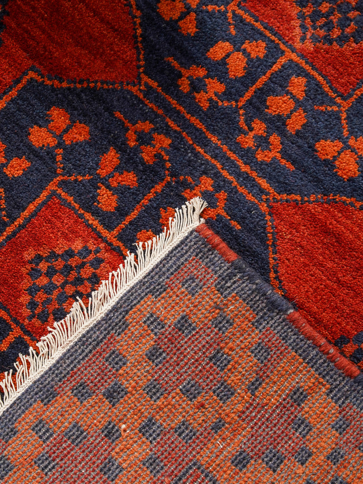 Afghan Hand Knotted Silk Wool Oriental Tribal Medallion Rug