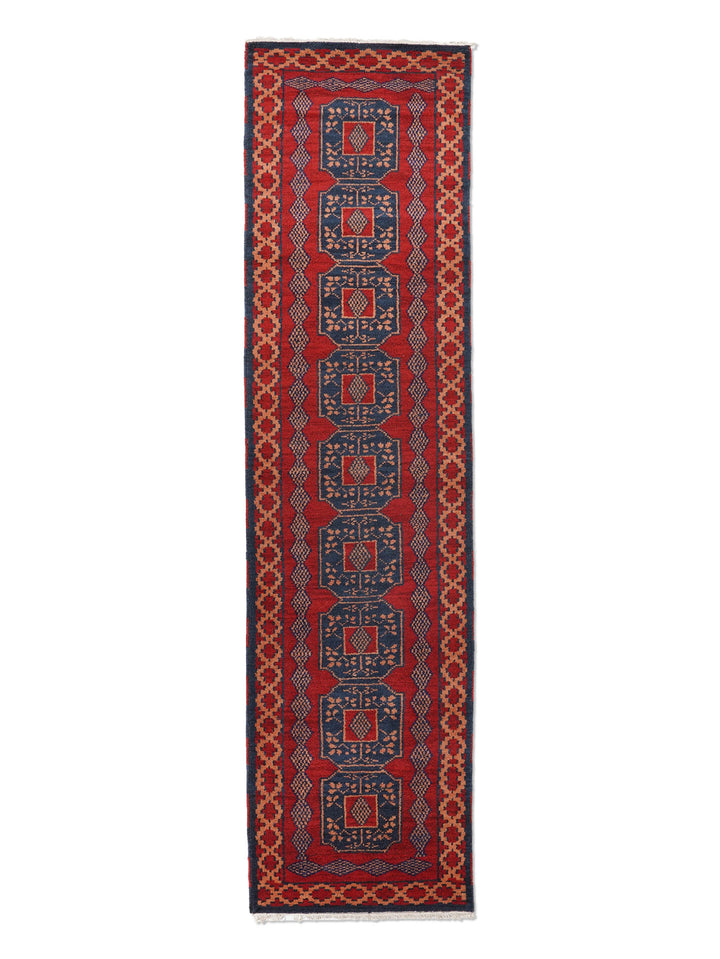 Afghan Hand Knotted Silk Wool Oriental Tribal Medallion Rug