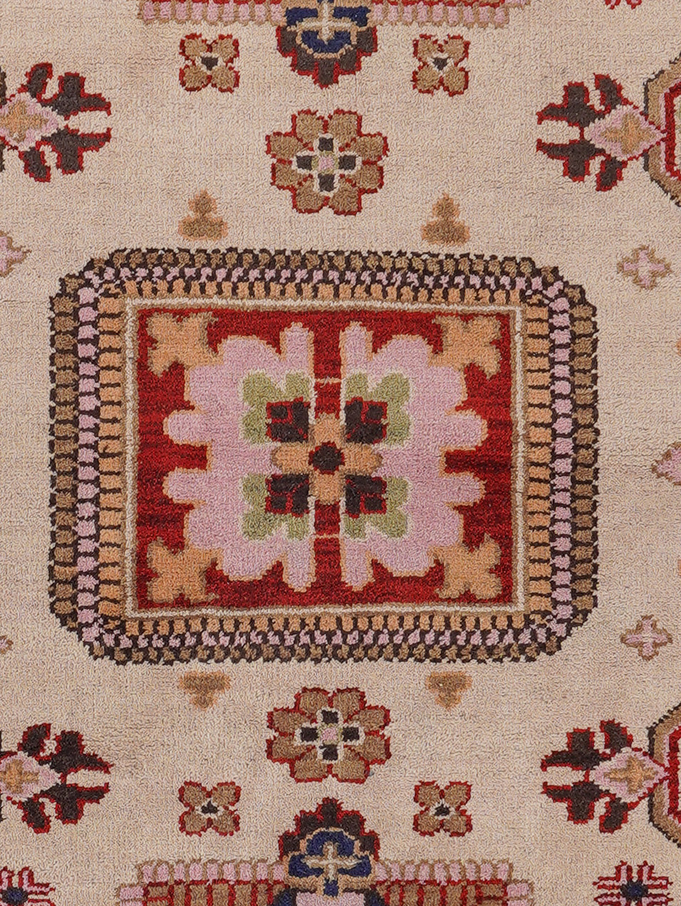 Afghan Hand Knotted Silk Wool Oriental Heritage Medallion Rug