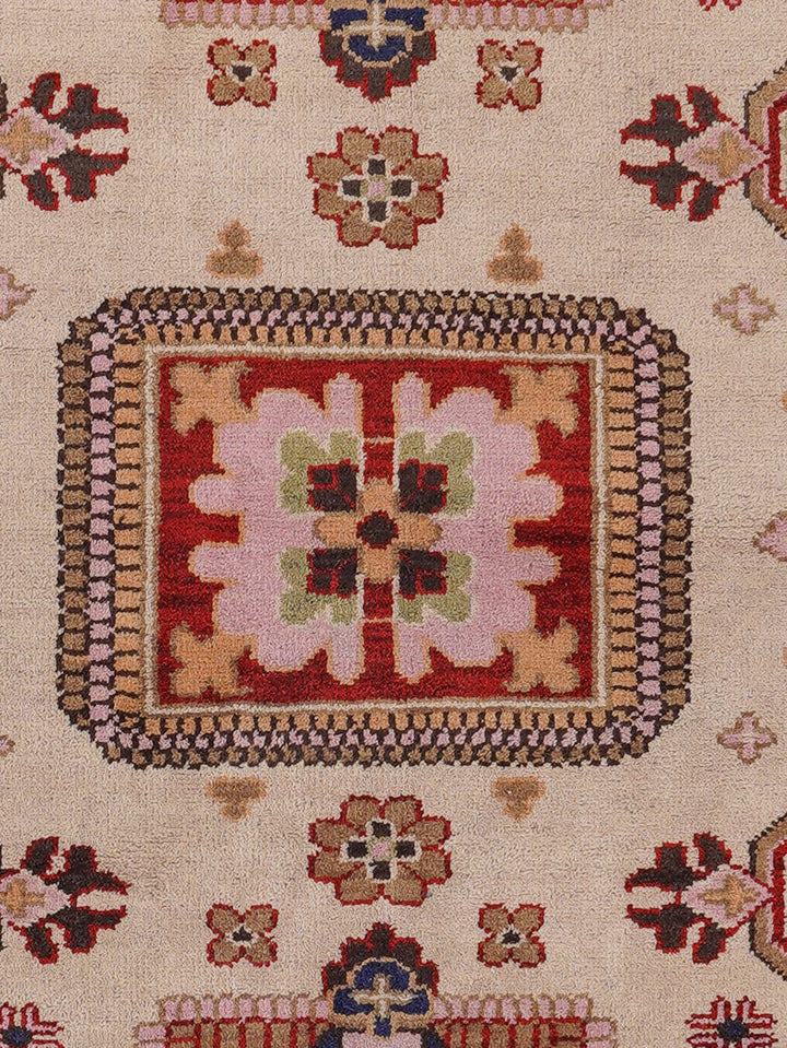 Afghan Hand Knotted Silk Wool Oriental Heritage Medallion Rug