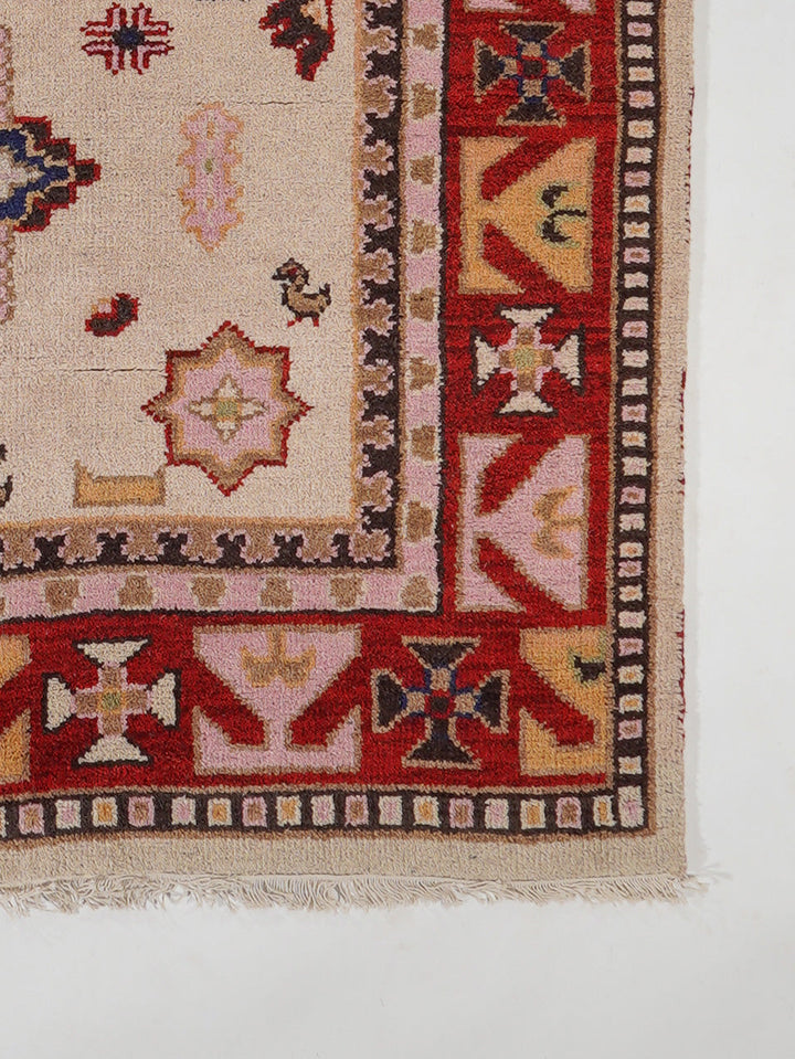 Afghan Hand Knotted Silk Wool Oriental Heritage Medallion Rug