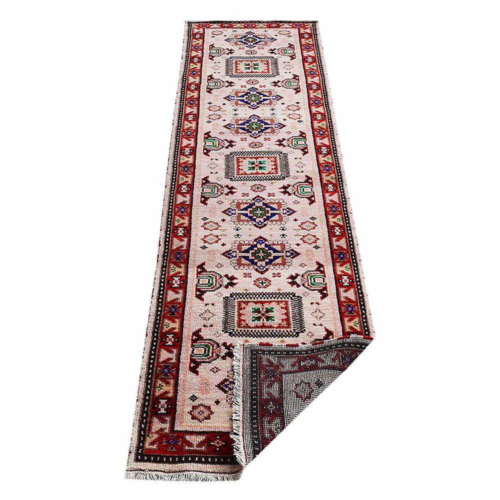 Afghan Hand Knotted Silk Wool Oriental Heritage Medallion Rug