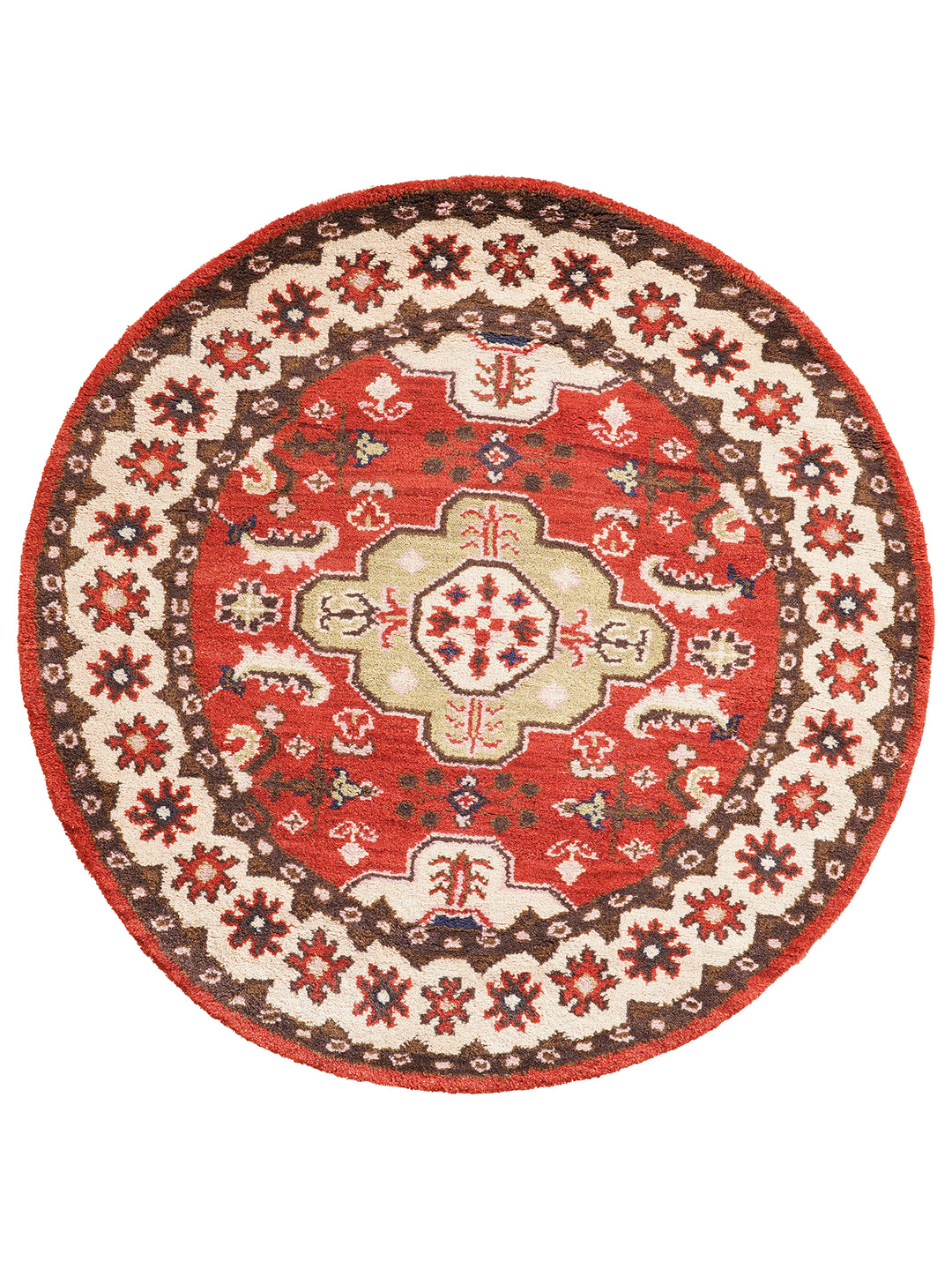 Hand Knotted Afghan Silk And Wool Oriental Rug
