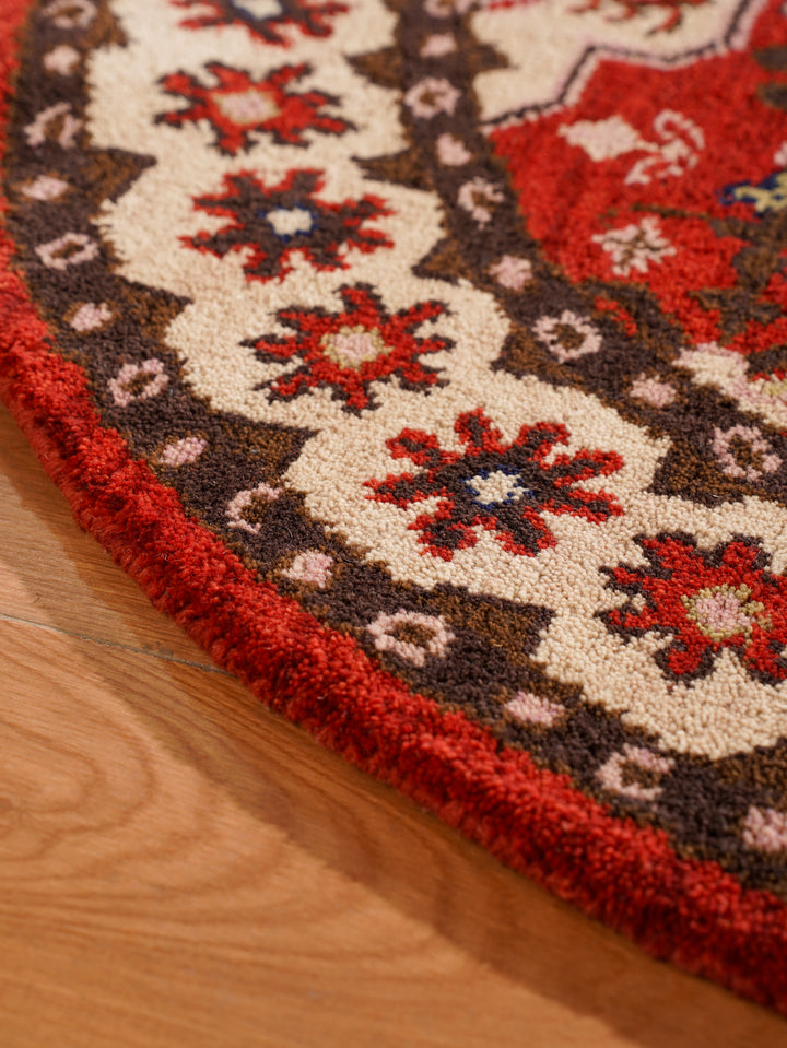 Hand Knotted Afghan Silk And Wool Oriental Rug