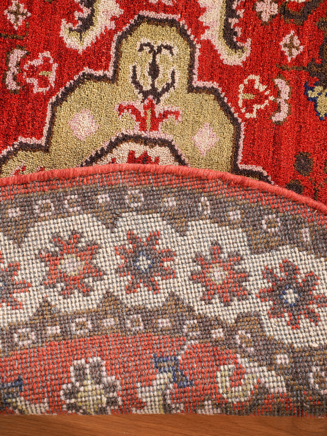 Hand Knotted Afghan Silk And Wool Oriental Rug