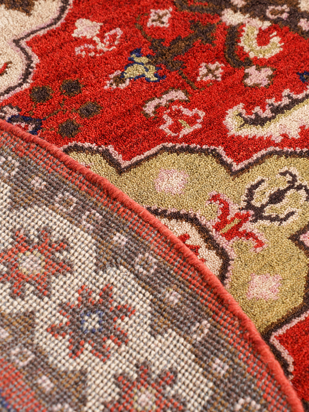 Hand Knotted Afghan Silk And Wool Oriental Rug