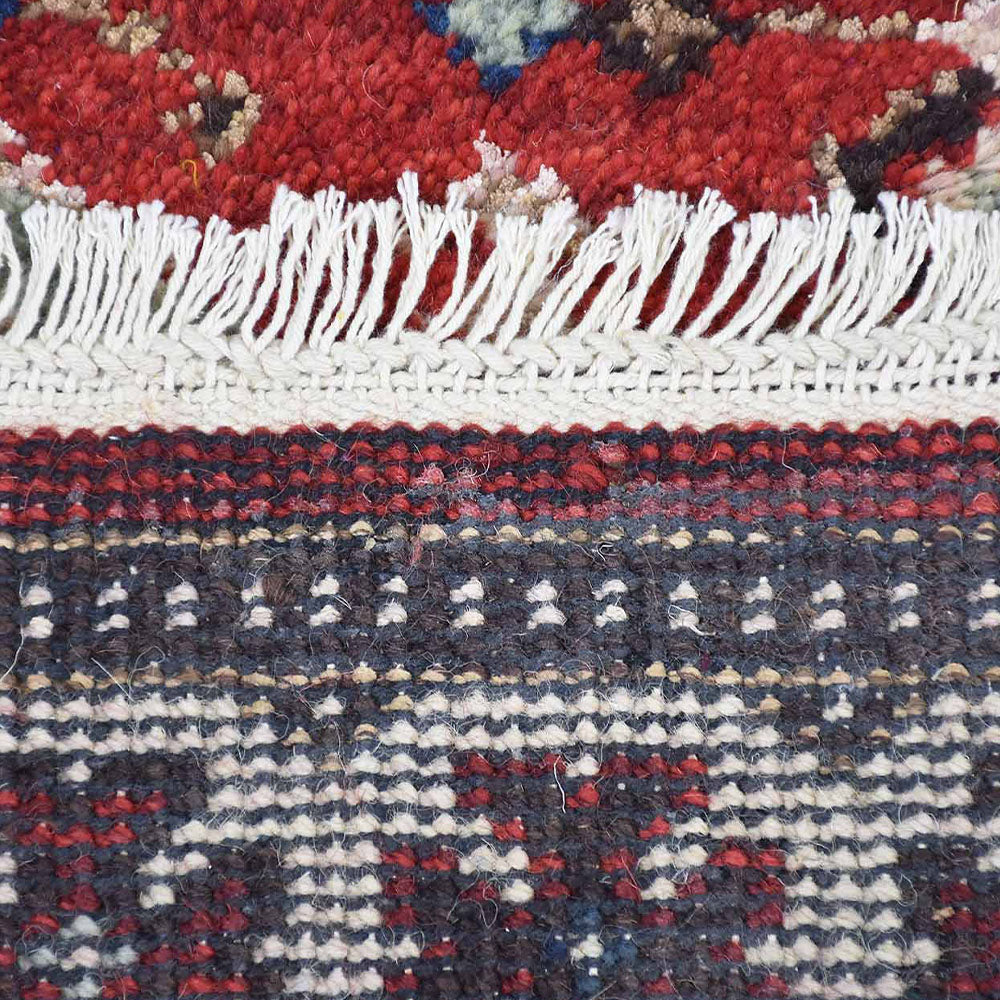 Hand Knotted Afghan Silk And Wool Oriental Rug
