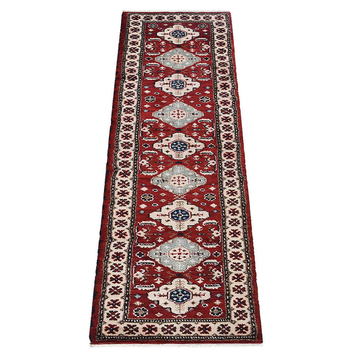 Hand Knotted Afghan Silk And Wool Oriental Rug