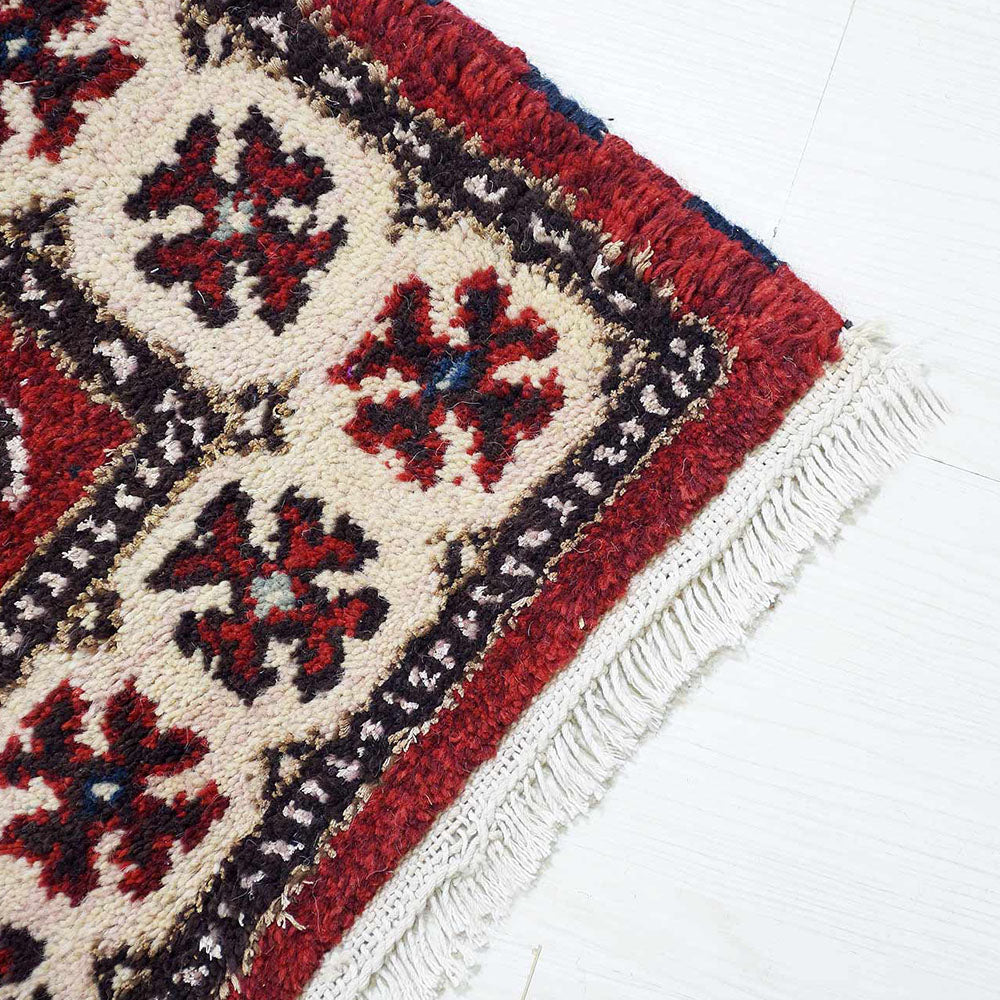 Hand Knotted Afghan Silk And Wool Oriental Rug