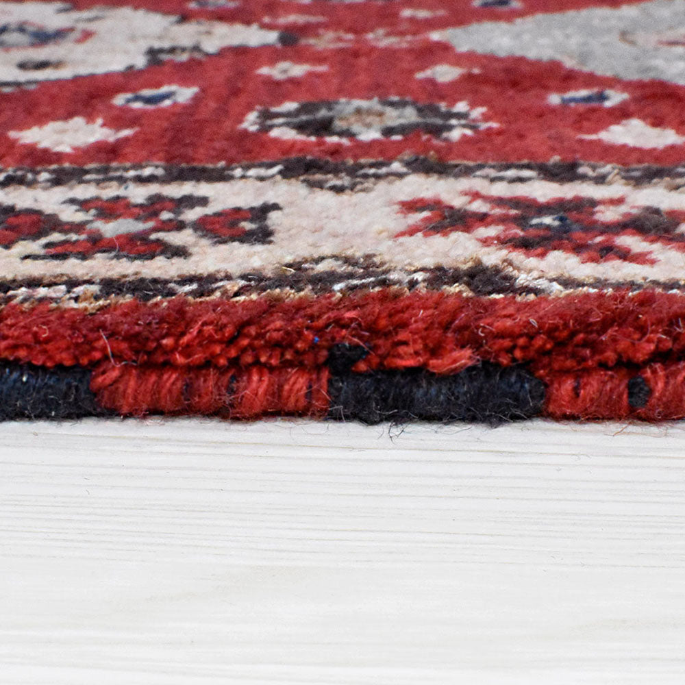 Hand Knotted Afghan Silk And Wool Oriental Rug