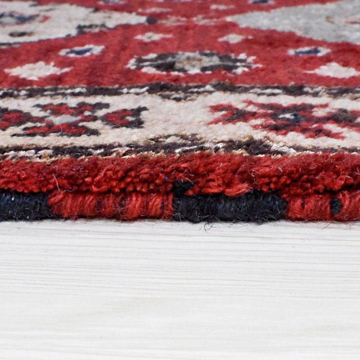 Hand Knotted Afghan Silk And Wool Oriental Rug