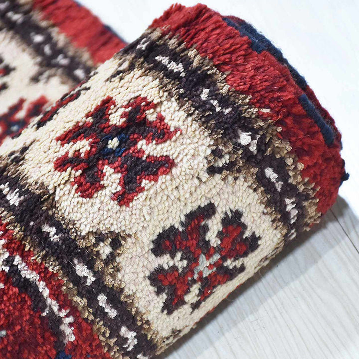 Hand Knotted Afghan Silk And Wool Oriental Rug
