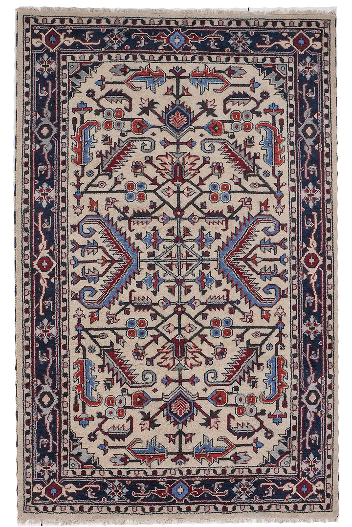 Afghan Hand Knotted Silk Wool Oriental Medallion Rug