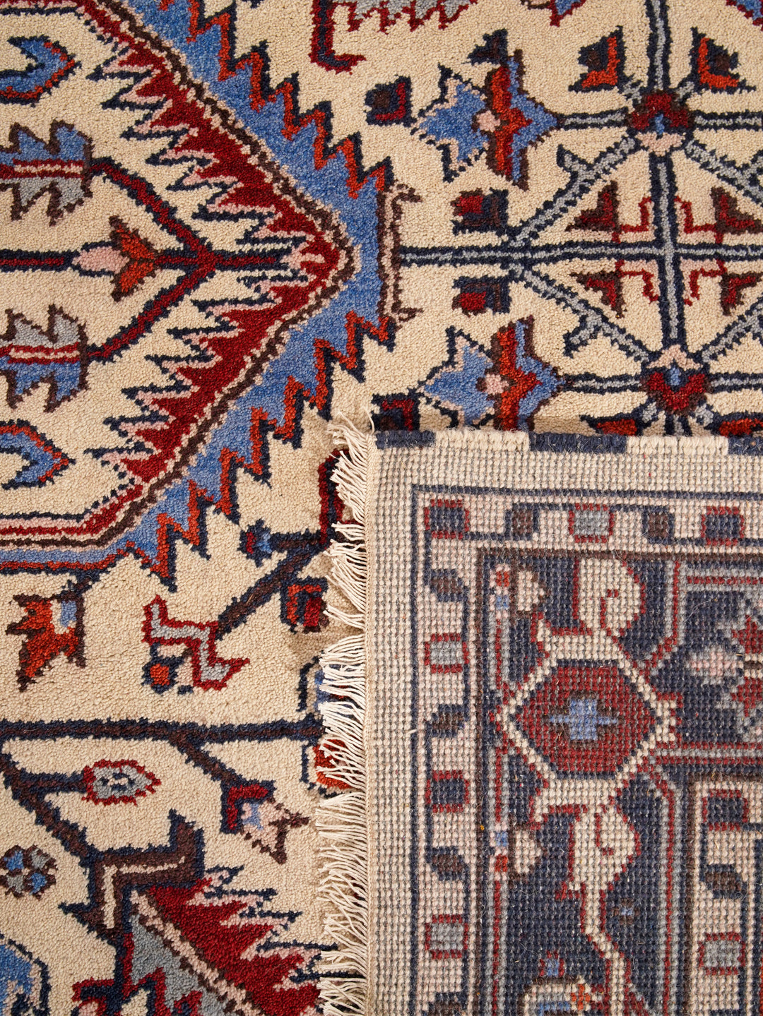 Afghan Hand Knotted Silk Wool Oriental Medallion Rug