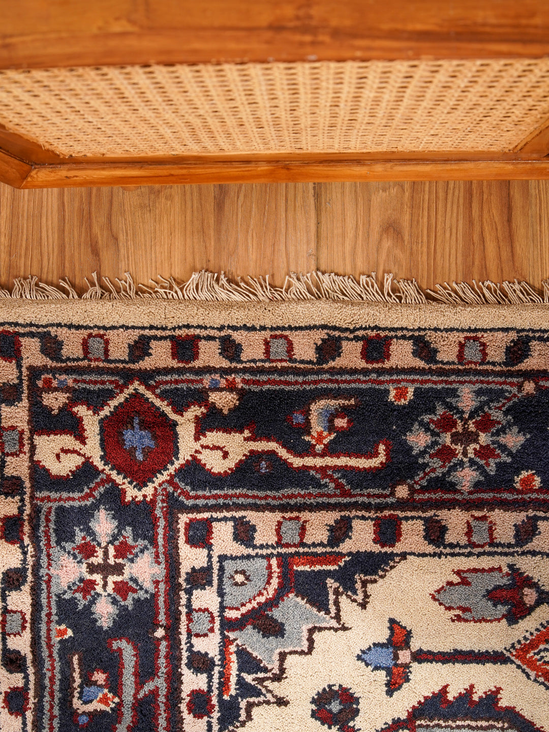 Afghan Hand Knotted Silk Wool Oriental Medallion Rug