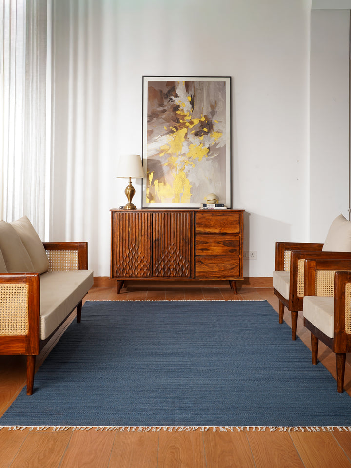 Hand Woven Wool Solid Rug – Clean Minimal Design