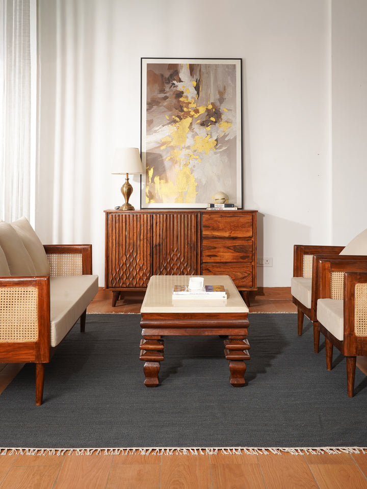 Hand Woven Wool Solid Rug – Clean Minimal Design