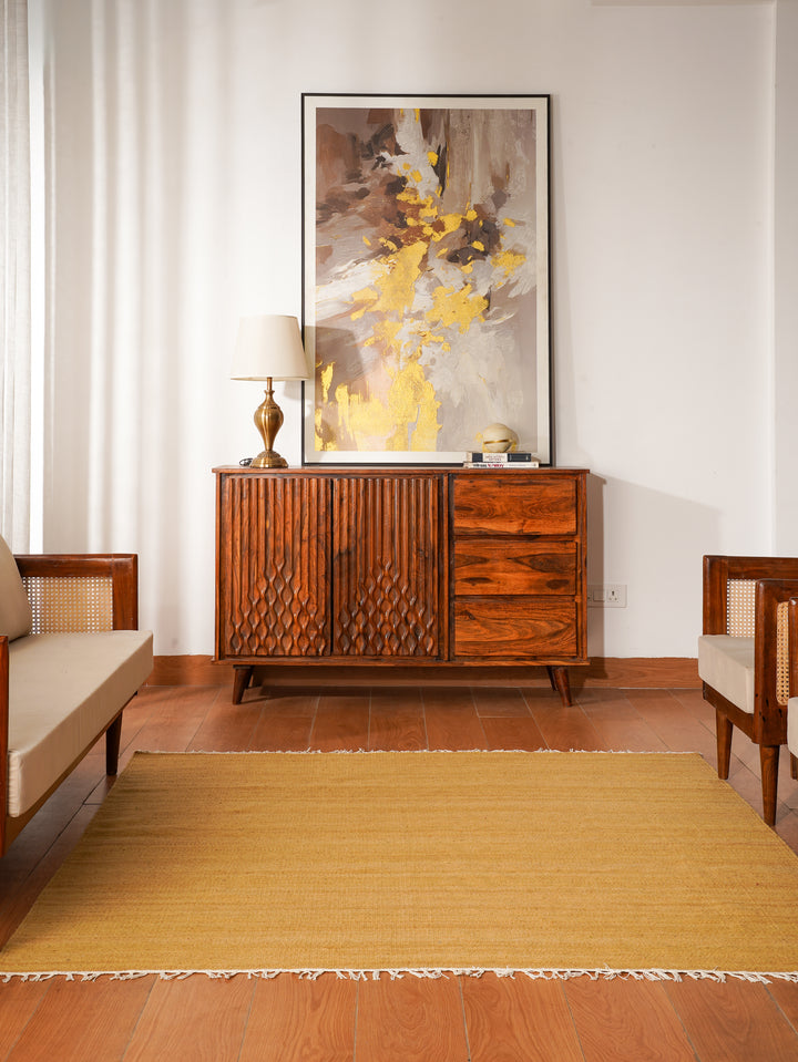 Hand Woven Wool Solid Rug – Clean Minimal Design