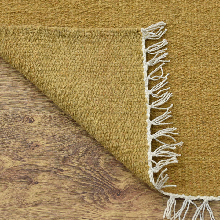 Hand Woven Wool Solid Rug – Clean Minimal Design