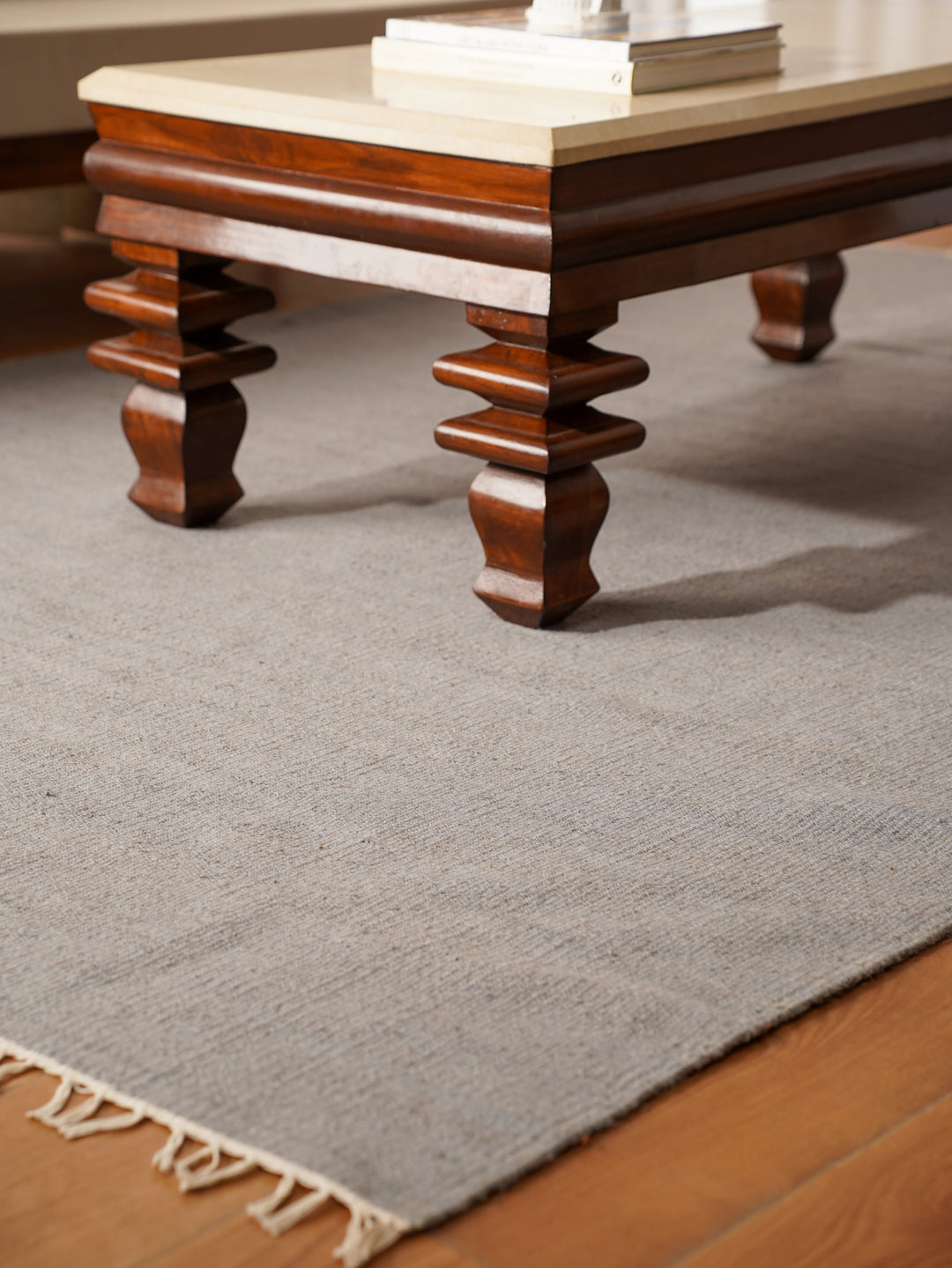 Hand Woven Wool Solid Rug – Clean Minimal Design