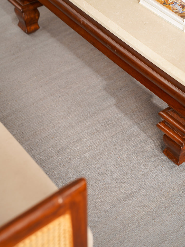 Hand Woven Wool Solid Rug – Clean Minimal Design